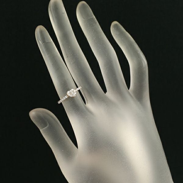 ダイヤ 0.30ct ハート パヴェ  リング K18PG 