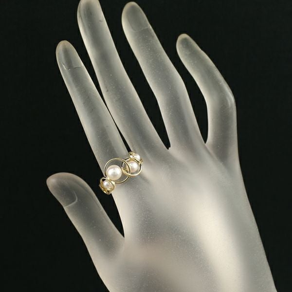 タサキ リング パール アコヤ真珠 3.5-6.2mm エニーマ 13号 K18YG 