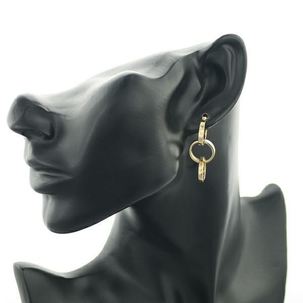 ティファニー ピアス トリプルサークル 2WAY フープ K18YG 