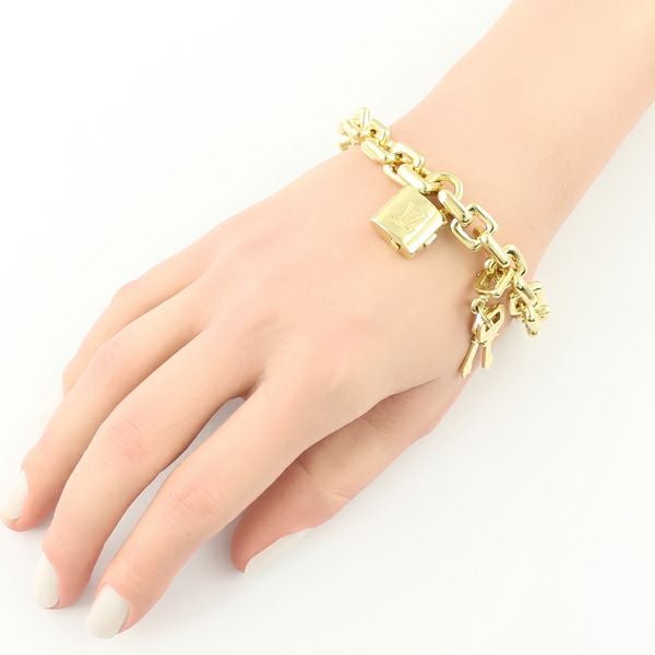 ルイヴィトン ブレスレット パドロック キー チャーム K18YG 箱