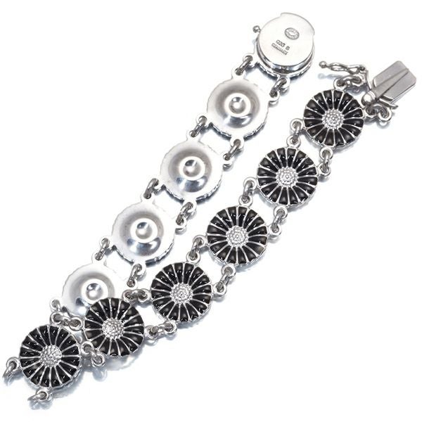 ジョージジェンセン ブレスレット  デイジー フラワー シルバー925/エナメル 