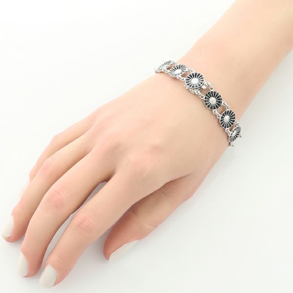 ジョージジェンセン ブレスレット  デイジー フラワー シルバー925/エナメル 