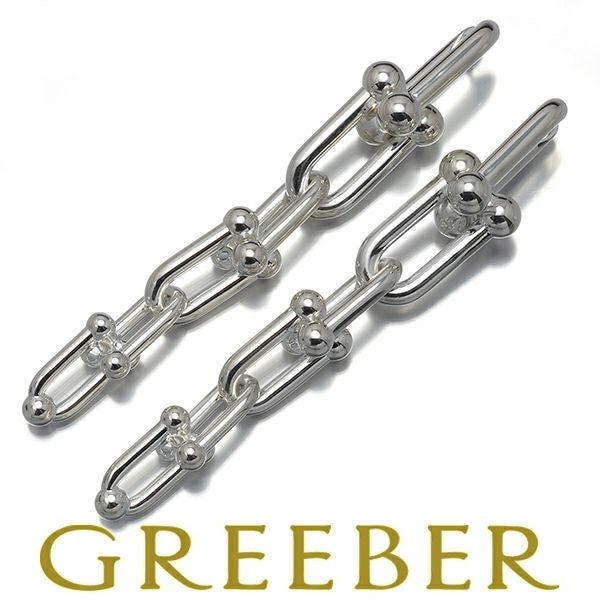 ティファニー ピアス  ハードウェア グラジュエイテッド リンク シルバー925 