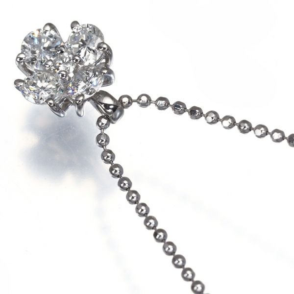ダイヤ 0.70ct フラワー  ネックレス Pt900/Pt850 