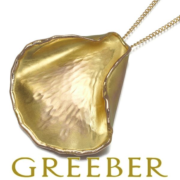 ティファニー ネックレス アンジェラカミングス ローズペタル ヴィンテージ K18YG 