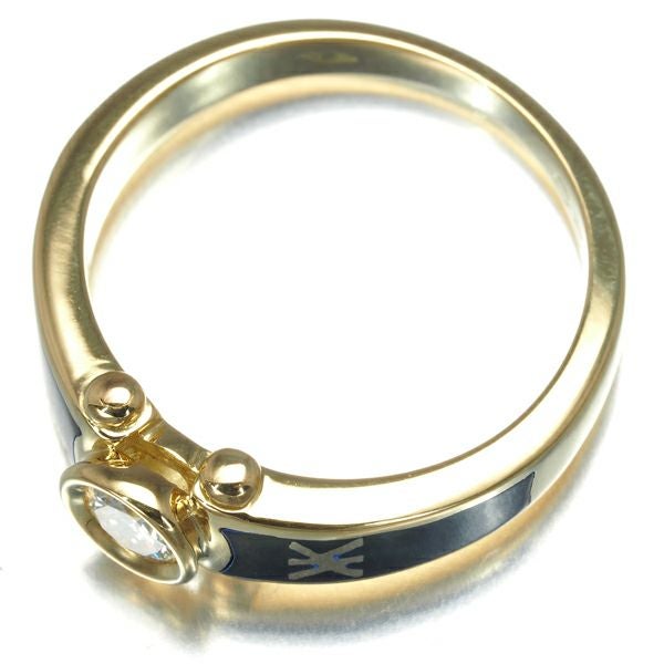コルロフ リング ダイヤ 0.20ct 一粒 9.5号 K18YG/エナメル 