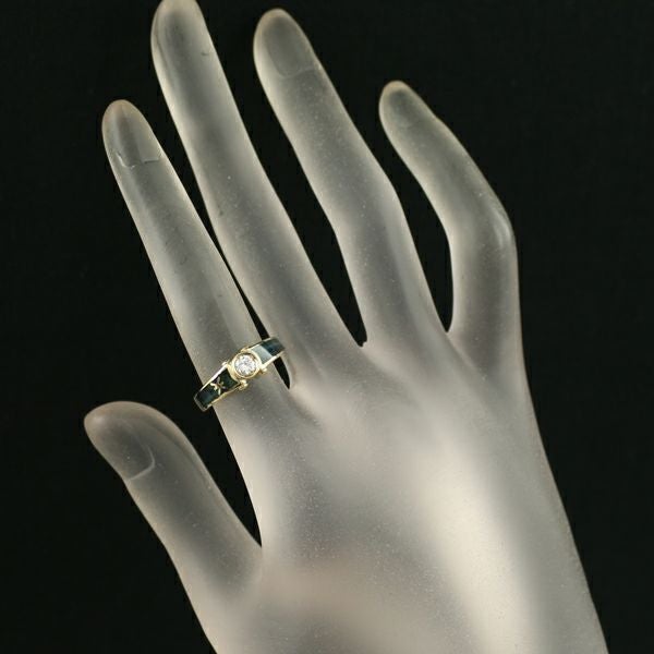 コルロフ リング ダイヤ 0.20ct 一粒 9.5号 K18YG/エナメル 