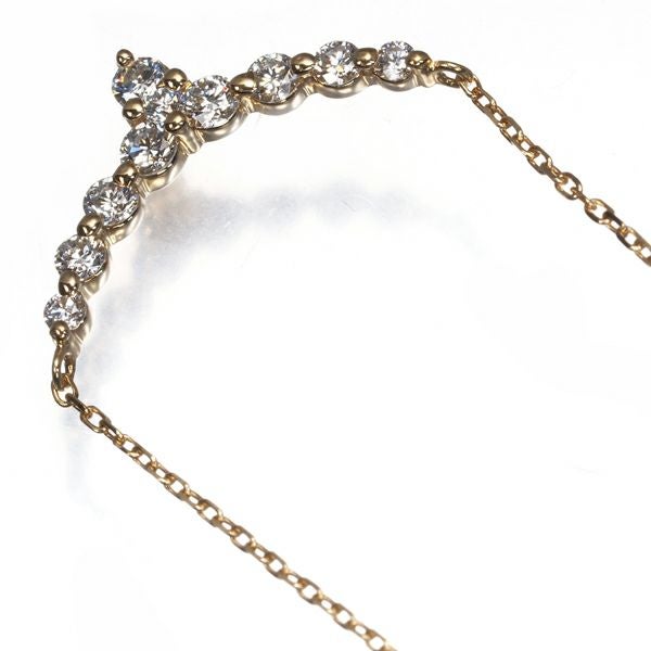 ヴァンドーム ネックレス ダイヤ 0.36ct   K18YG 