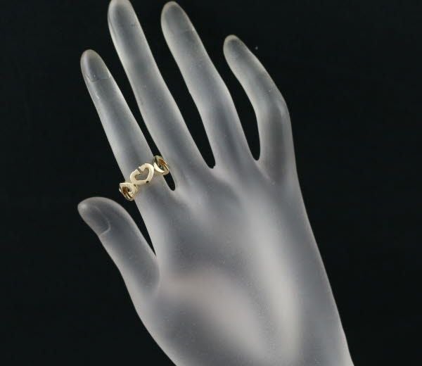 カルティエ リング  Cハート 54号 K18YG 