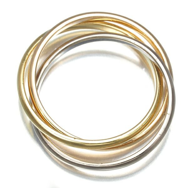 カルティエ リング  トリニティ スリーカラー XS 48号 K18YG/WG/PG 