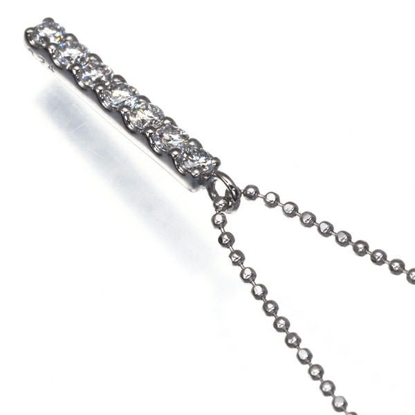 ヴァンドーム ネックレス ダイヤ 0.24ct  バー Pt950/Pt850 