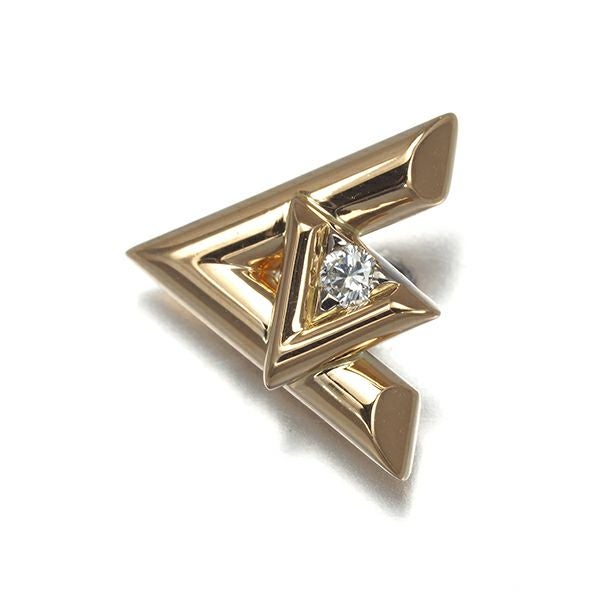 ルイヴィトン ピアス ダイヤ ピュス LV ヴォルト ワン 片耳 K18PG/WG 