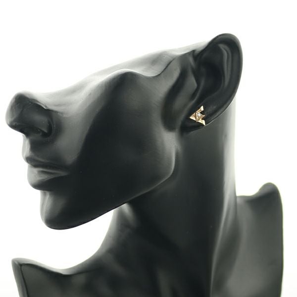 ルイヴィトン ピアス ダイヤ ピュス LV ヴォルト ワン 片耳 K18PG/WG 