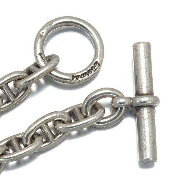 エルメス ブレスレット  シェーヌダンクル PM 16コマ 筆記体刻印 シルバー925 