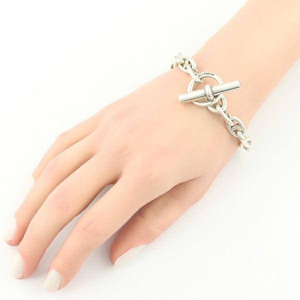 エルメス ブレスレット  シェーヌダンクル PM 16コマ 筆記体刻印 シルバー925 