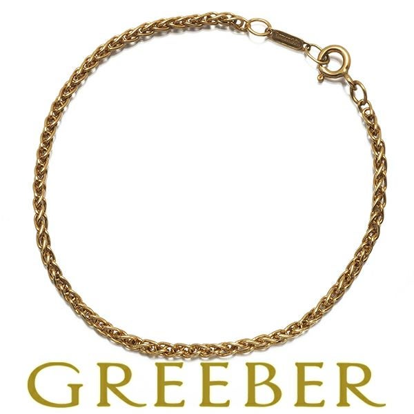 ティファニー ブレスレット  スパイク チェーン K18YG 