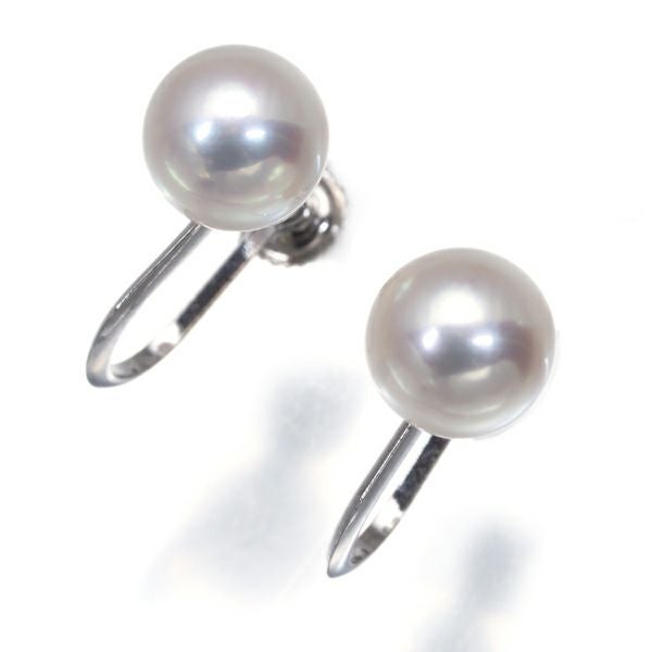 タサキ イヤリング パール 真珠 6.5mm  一粒 K18WG 