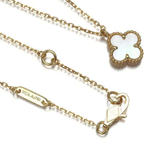 ヴァンクリーフ&アーペル ネックレス シェル スウィートアルハンブラ  K18YG 保証書