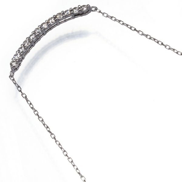 ダイヤ 0.23ct 12P ネックレス K18WG 