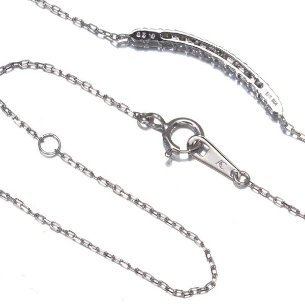 ダイヤ 0.23ct 12P ネックレス K18WG 