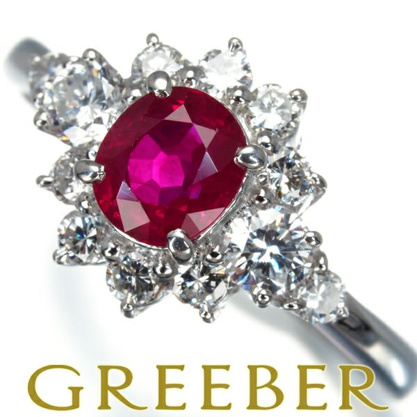 タサキ リング ルビー 0.86ct ダイヤ 0.58ct  クラシック 12号 Pt900 