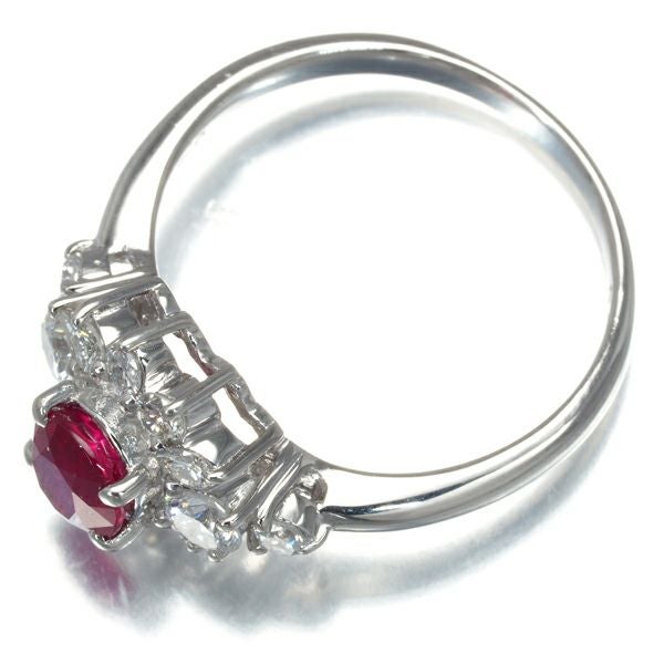タサキ リング ルビー 0.86ct ダイヤ 0.58ct  クラシック 12号 Pt900 