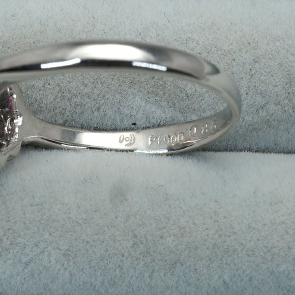 タサキ リング ルビー 0.86ct ダイヤ 0.58ct  クラシック 12号 Pt900 
