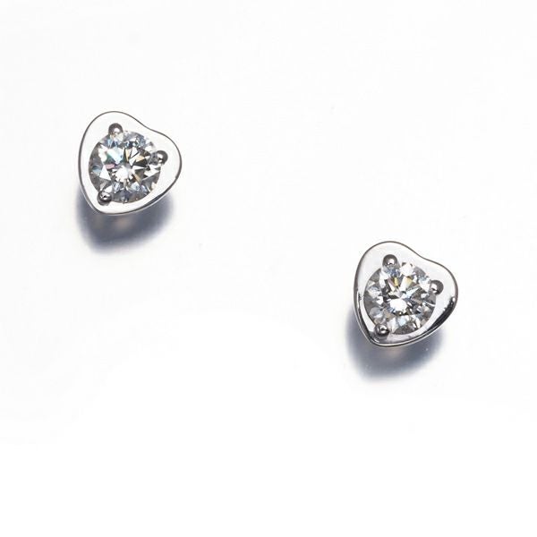 カルティエ ピアス ダイヤ ダムール ディアマンレジェ ハート K18WG 
