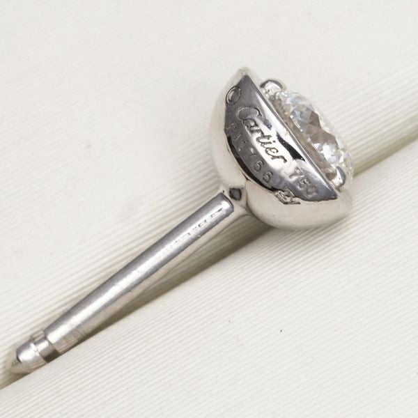 カルティエ ピアス ダイヤ ダムール ディアマンレジェ ハート K18WG 