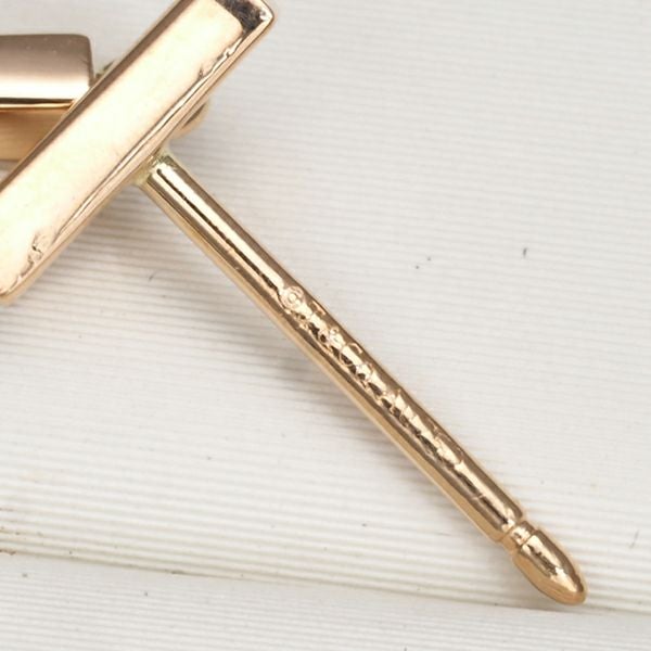 ティファニー ピアス  Tバー  K18PG 