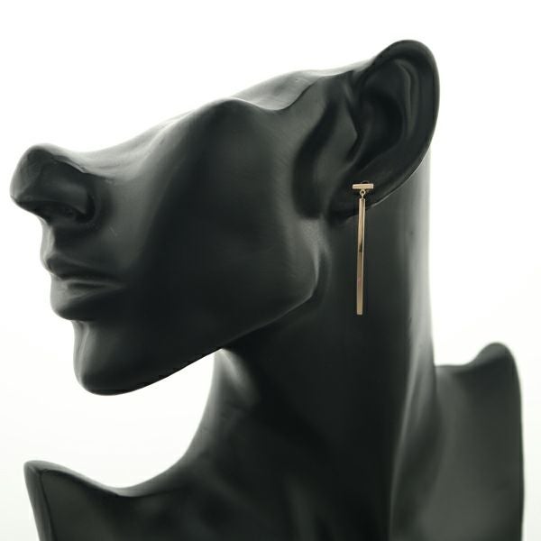 ティファニー ピアス  Tバー  K18PG 