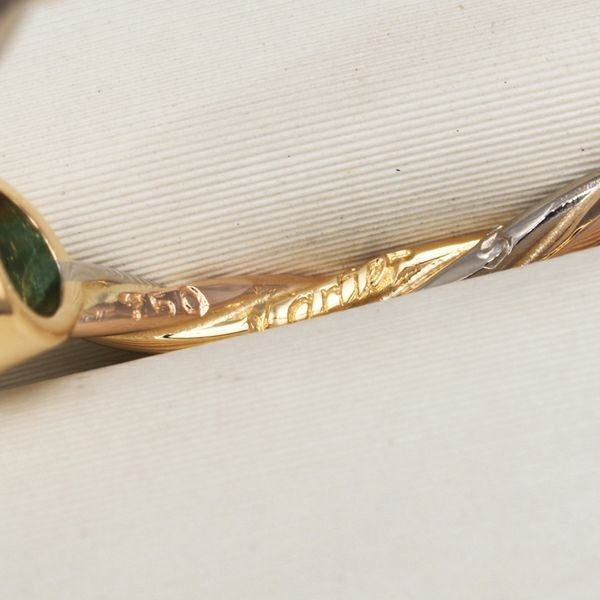 カルティエ リング エメラルド  ツイスト スリーカラー 49号 K18YG/WG/PG 