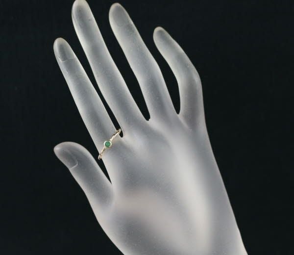 カルティエ リング エメラルド  ツイスト スリーカラー 49号 K18YG/WG/PG 