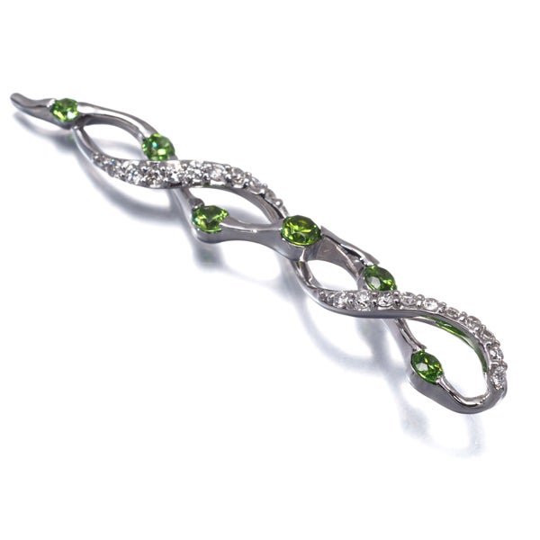 デマントイドガーネット 0.55ct ダイヤ 0.25ct   ペンダントトップ K18WG ソーティング
