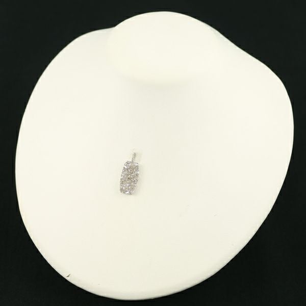 ブラウンダイヤ 0.80ct 2種カット  ペンダントトップ K18WG 