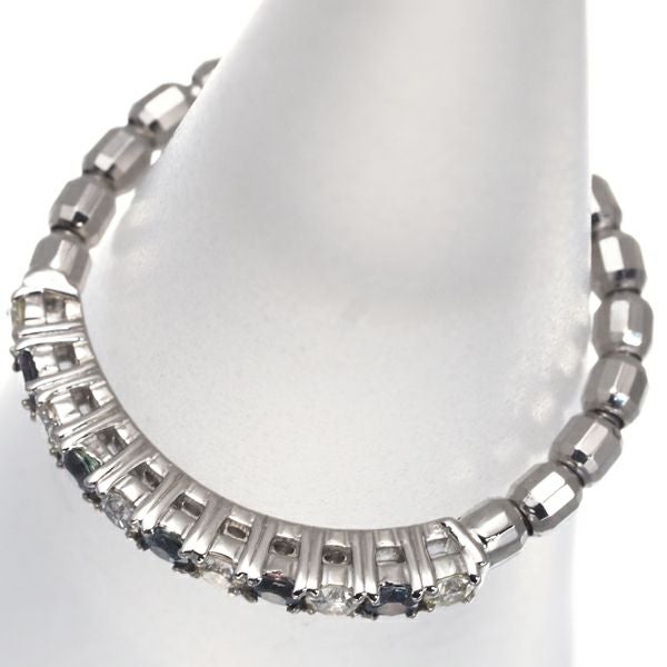 アレキサンドライト 0.10ct ダイヤ 0.10ct フリーサイズ  リング Pt950/ワイヤー 