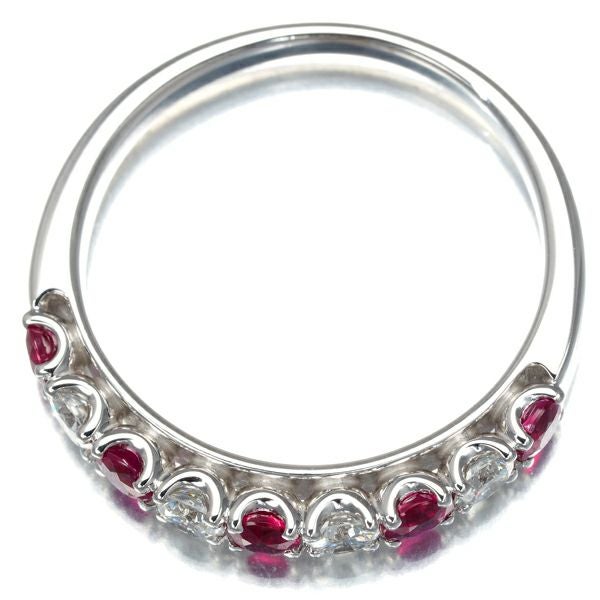 タサキ リング ルビー ダイヤ 0.28ct  12号 K18WG 