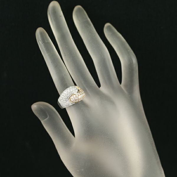 ダミアーニ リング ダイヤ 1.45ct  コンビカラー パヴェ 12.5号 K18WG/PG 