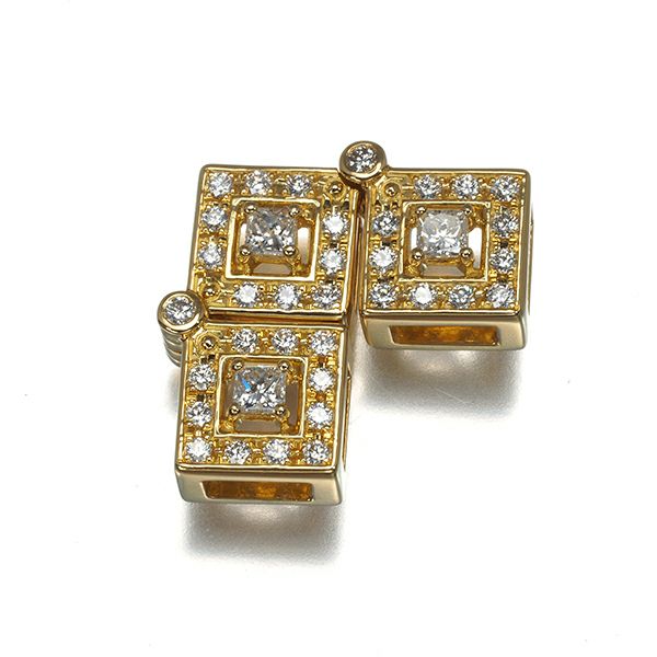 タサキ ペンダントトップ ダイヤ 0.53ct  2WAY K18YG 