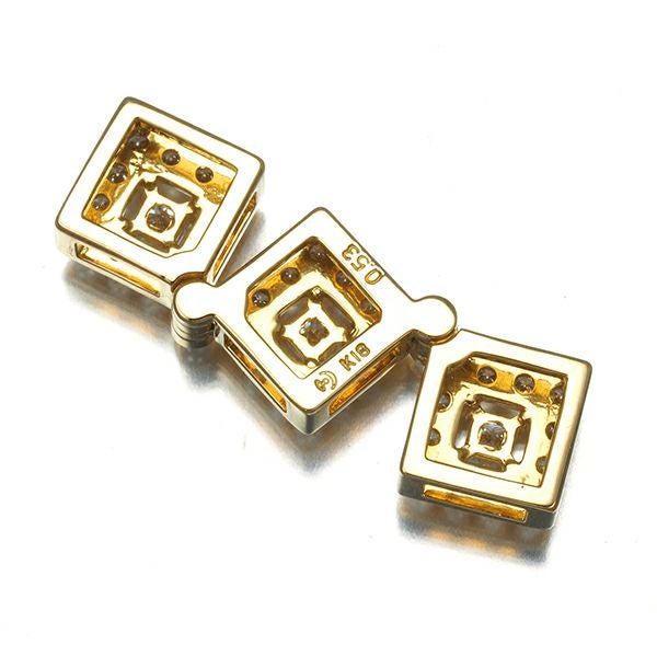 タサキ ペンダントトップ ダイヤ 0.53ct  2WAY K18YG 