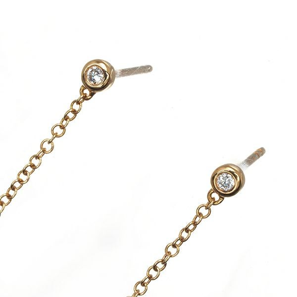 ポンテヴェキオ ピアス アメジスト ダイヤ 0.04ct 多面カット 揺れる K18PG 箱