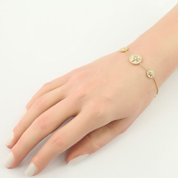 ディオール ブレスレット ダイヤ シェル ローズデヴァン  K18YG 保証書