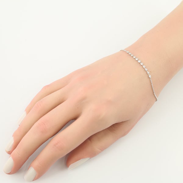 ダイヤ 0.30ct グラデーション  ブレスレット K18WG 