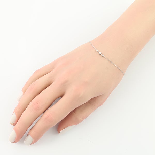 ヴァンドーム ブレスレット ダイヤ   K10WG 箱