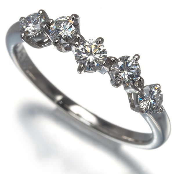 ロイヤルアッシャー リング ダイヤ 0.48ct  12号 Pt900 