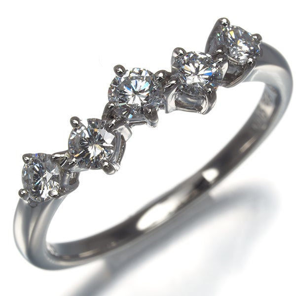 ロイヤルアッシャー リング ダイヤ 0.48ct  12号 Pt900 