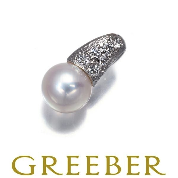 ミキモト ペンダントトップ パール アコヤ真珠 7.0mm ダイヤ   K18WG 