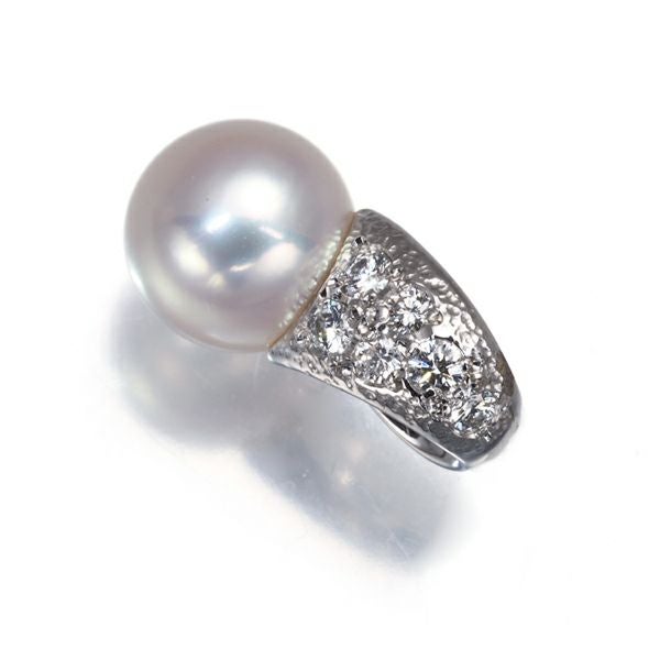 ミキモト ペンダントトップ パール アコヤ真珠 7.0mm ダイヤ   K18WG 