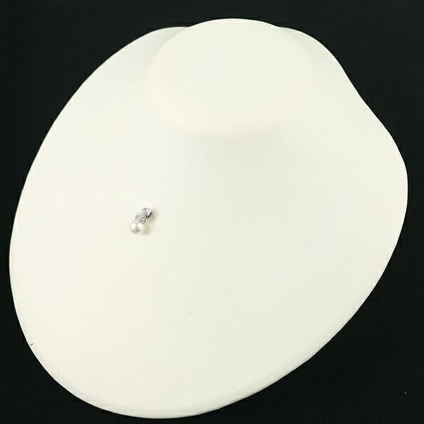 ミキモト ペンダントトップ パール アコヤ真珠 7.0mm ダイヤ   K18WG 