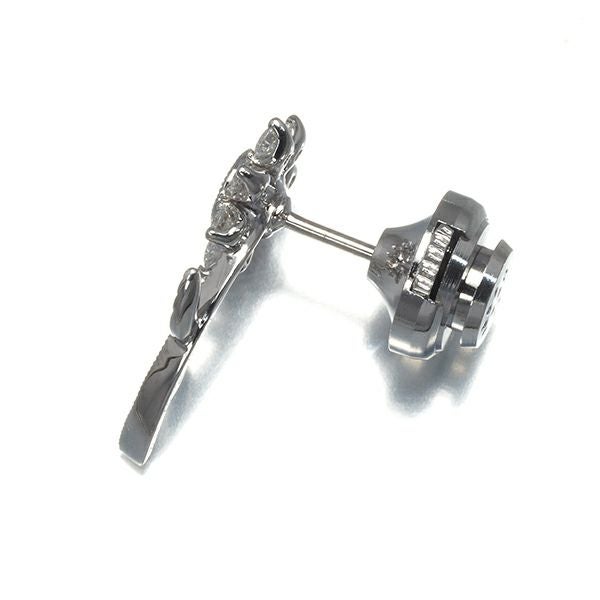 ミキモト ブローチ アレキサンドライト 0.26ct  ダイヤ 0.27ct  フラワー ピン K18WG/合金 